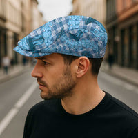 Cyan Palaka Hawaii Cowboy Jeff Hat Puakenikeni Lei Paniolo Papale Seamless Vibes - Polynesian Pride