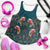 Dark Cyan Blue Bird of Batik Papua Women Racerback Tank Exotic Natural Wealth of Papua - Polynesian Pride