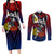 Filipinos Lapu-lapu Hero Couples Matching Long Sleeve Bodycon Dress and Long Sleeve Button Shirt Philippines Flag and Sun DT02 Art - Polynesian Pride