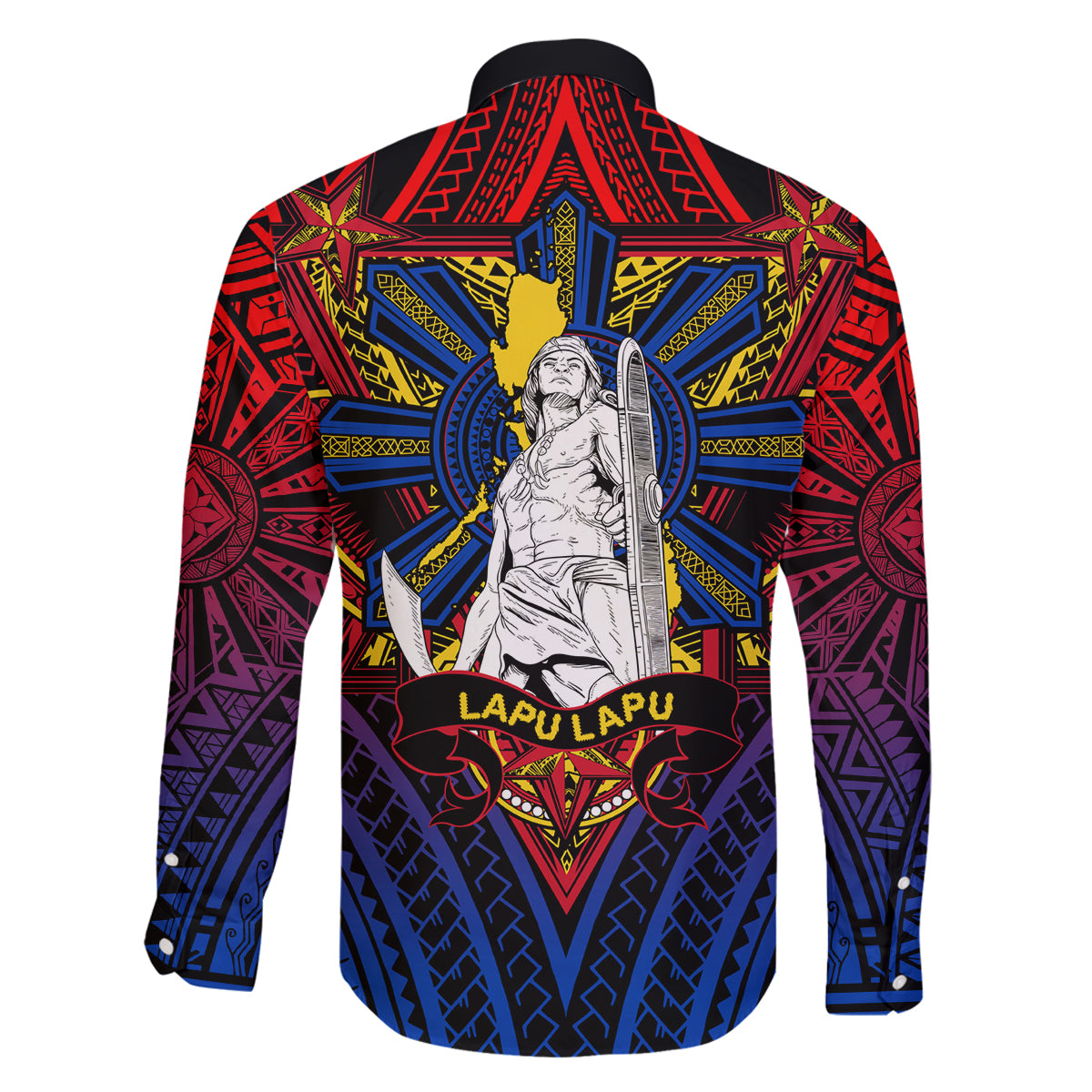 Filipinos Lapu-lapu Hero Family Matching Summer Maxi Dress and Hawaiian Shirt Philippines Flag and Sun DT02 - Polynesian Pride