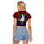 Filipinos Lapu-lapu Hero Raglan Cropped T Shirt Philippines Flag and Sun DT02 - Polynesian Pride