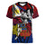 Filipinos Lapu-lapu Hero Women V Neck T Shirt Philippines Flag and Sun DT02 Female Art - Polynesian Pride