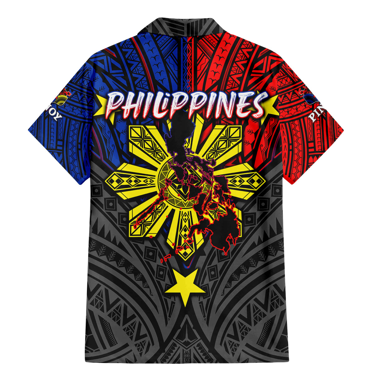Philippines Half Sleeve Tattoo Family Matching Mermaid Dress and Hawaiian Shirt Pinoy Filipinos Sun DT02 - Polynesian Pride