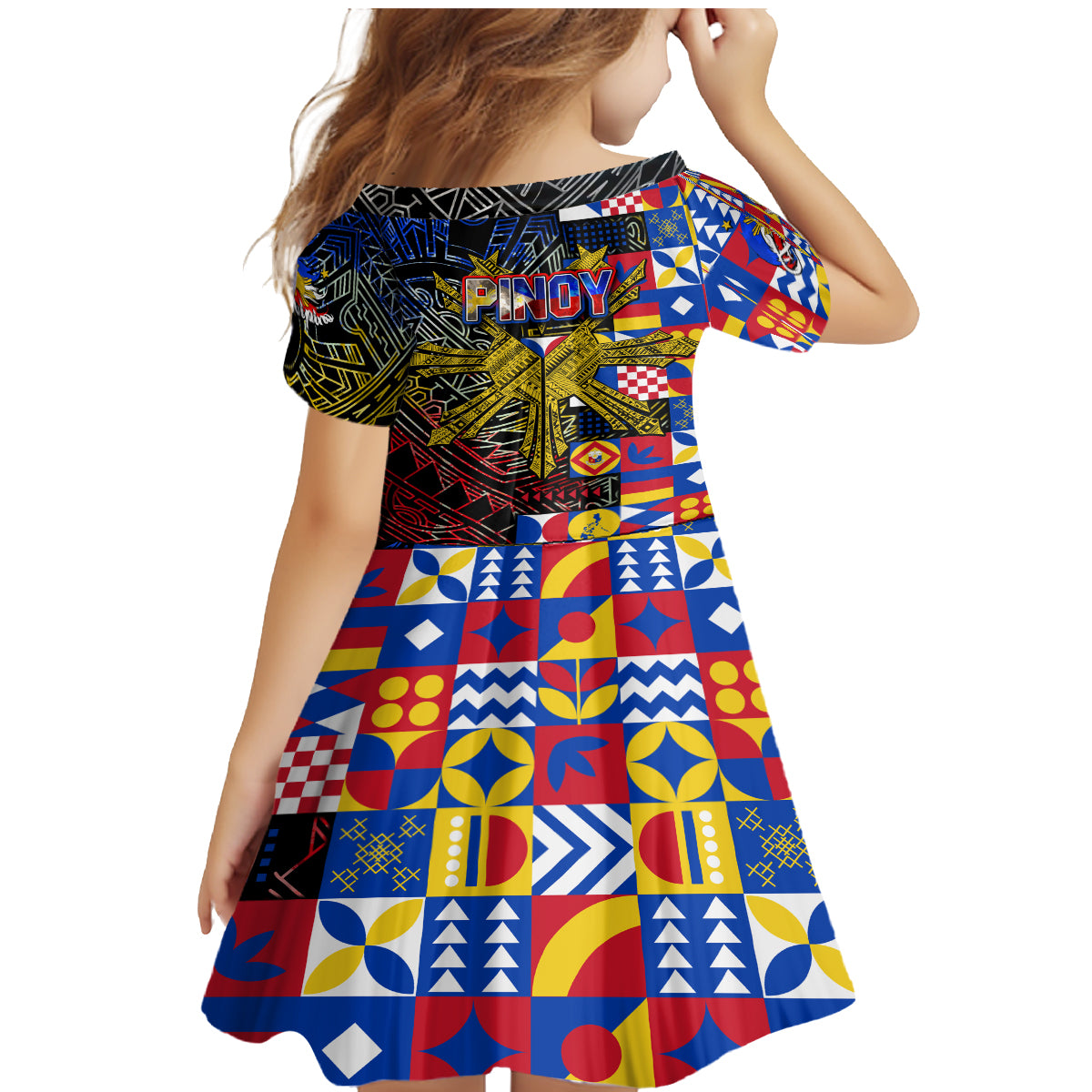 Pinoy Philippines Family Matching Mermaid Dress and Hawaiian Shirt Filipino Tattoo Art Style DT02 - Polynesian Pride