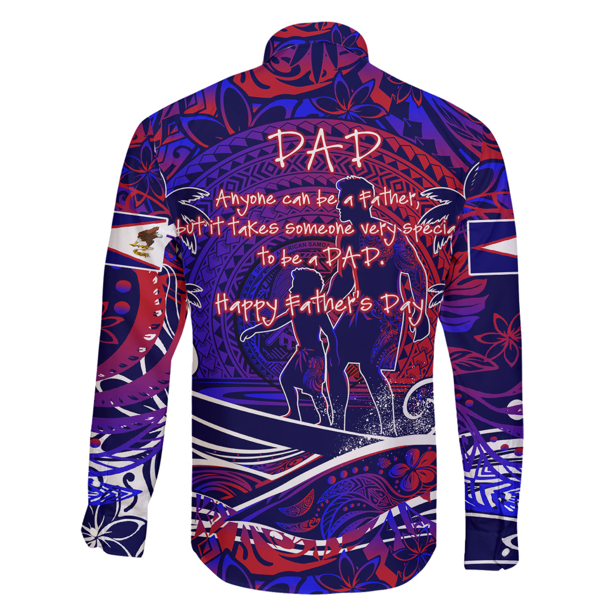Father's Day American Samoa Family Matching Puletasi and Hawaiian Shirt Special Dad Polynesia Paradise