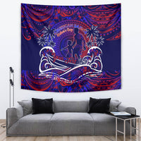 Father's Day American Samoa Tapestry Special Dad Polynesia Paradise DT02 Blue - Polynesian Pride