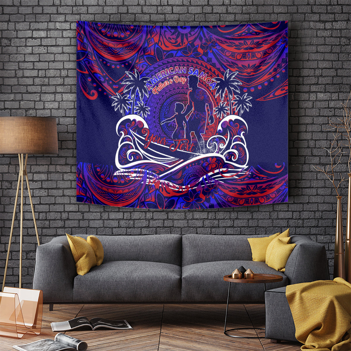Father's Day American Samoa Tapestry Special Dad Polynesia Paradise DT02 - Polynesian Pride