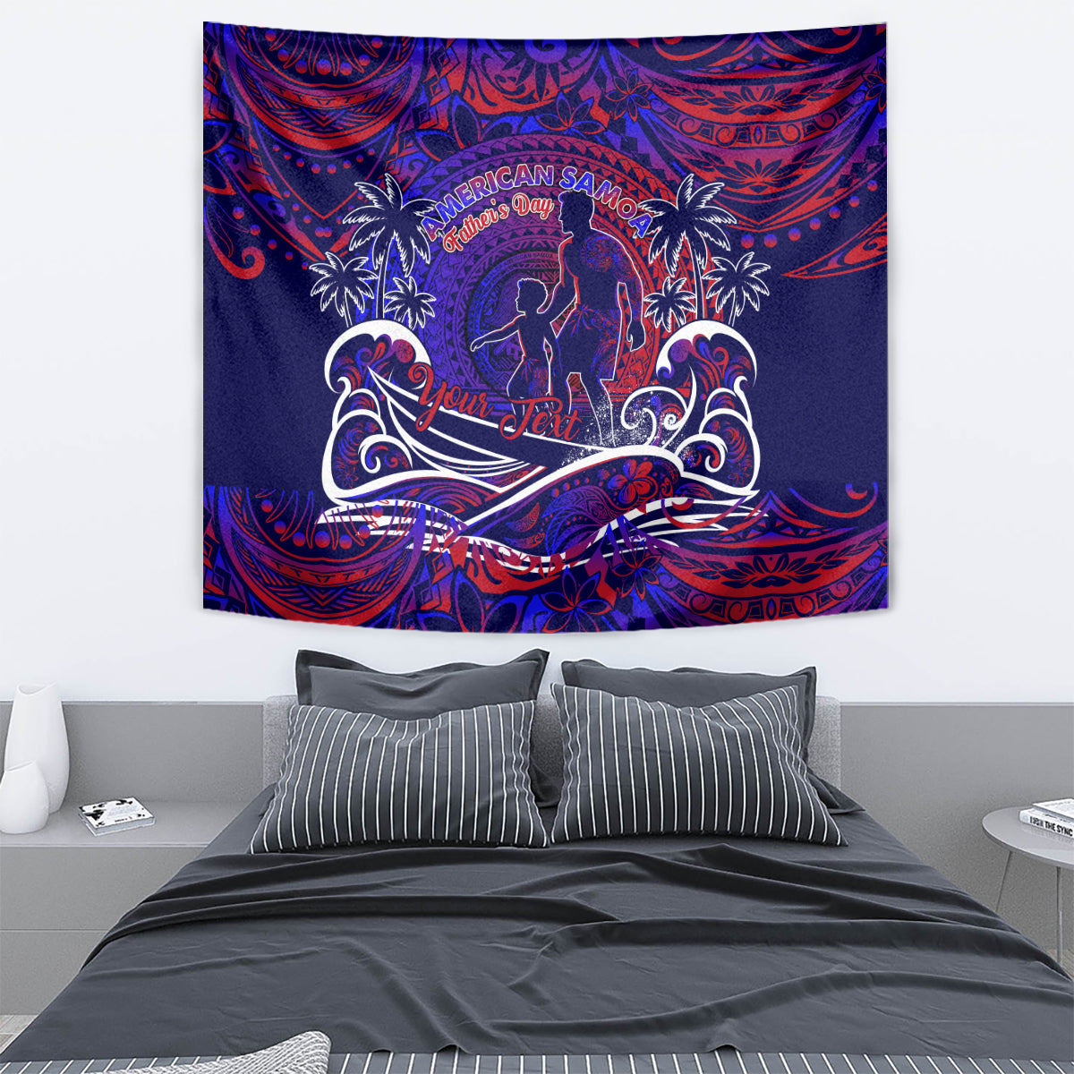 Father's Day American Samoa Tapestry Special Dad Polynesia Paradise DT02 - Polynesian Pride