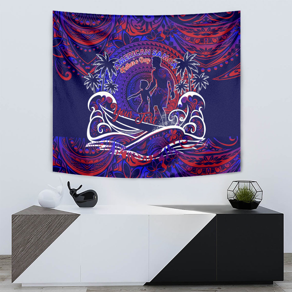 Father's Day American Samoa Tapestry Special Dad Polynesia Paradise DT02 - Polynesian Pride