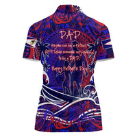 Father's Day American Samoa Women Polo Shirt Special Dad Polynesia Paradise