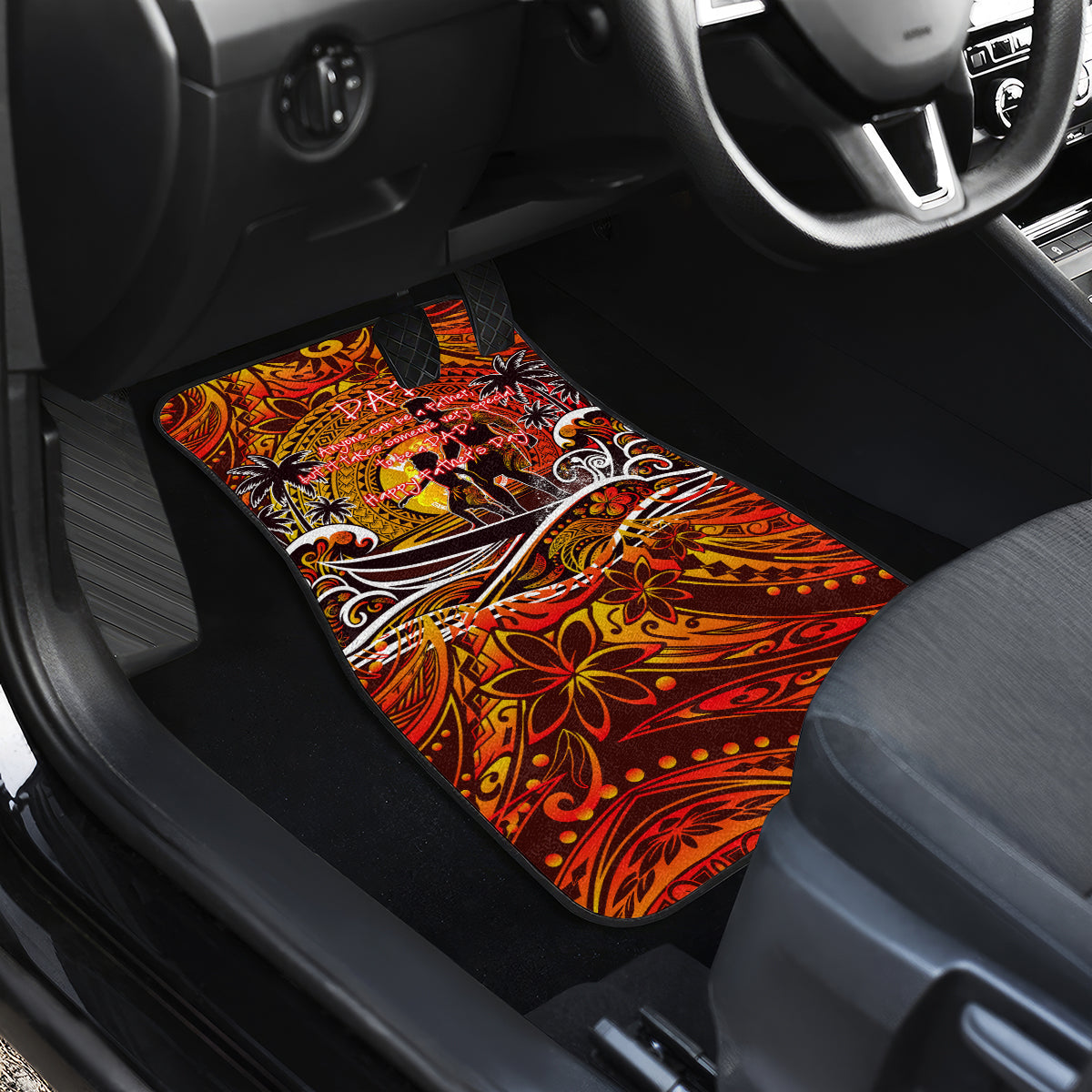 Father's Day Tonga Car Mats Special Dad Polynesia Paradise