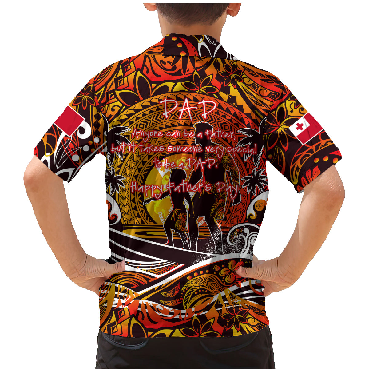 Father's Day Tonga Family Matching Mermaid Dress and Hawaiian Shirt Special Dad Polynesia Paradise