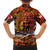 Father's Day Tonga Family Matching Off Shoulder Short Dress and Hawaiian Shirt Special Dad Polynesia Paradise