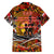 Father's Day Tonga Family Matching Off Shoulder Short Dress and Hawaiian Shirt Special Dad Polynesia Paradise