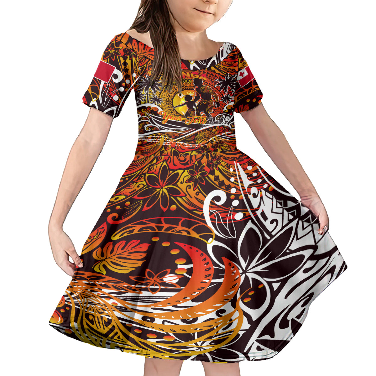 Father's Day Tonga Family Matching Tank Maxi Dress and Hawaiian Shirt Special Dad Polynesia Paradise