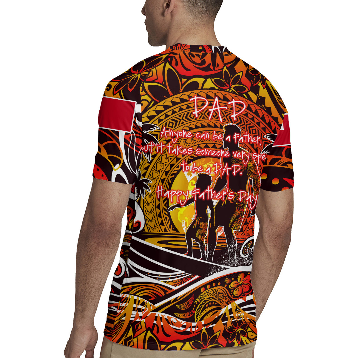 Father's Day Tonga Rugby Jersey Special Dad Polynesia Paradise