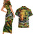 Father's Day Vanuatu Couples Matching Short Sleeve Bodycon Dress and Hawaiian Shirt Special Dad Polynesia Paradise