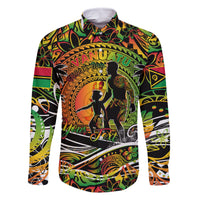 Father's Day Vanuatu Family Matching Mermaid Dress and Hawaiian Shirt Special Dad Polynesia Paradise
