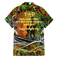 Father's Day Vanuatu Family Matching Short Sleeve Bodycon Dress and Hawaiian Shirt Special Dad Polynesia Paradise DT02 - Polynesian Pride