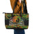 Father's Day Vanuatu Leather Tote Bag Special Dad Polynesia Paradise