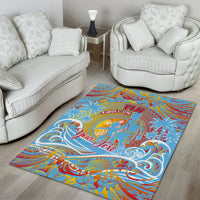 Father's Day Fiji Area Rug Special Dad Polynesia Paradise