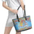 Father's Day Fiji Leather Tote Bag Special Dad Polynesia Paradise