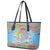 Father's Day Fiji Leather Tote Bag Special Dad Polynesia Paradise