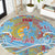 Father's Day Fiji Round Carpet Special Dad Polynesia Paradise