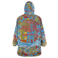 Father's Day Fiji Wearable Blanket Hoodie Special Dad Polynesia Paradise