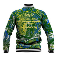 Father's Day Solomon Islands Baseball Jacket Special Dad Polynesia Paradise