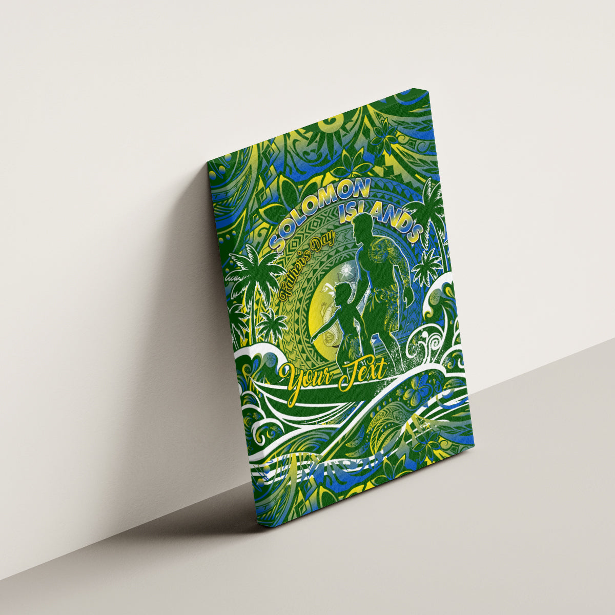 Father's Day Solomon Islands Canvas Wall Art Special Dad Polynesia Paradise