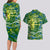 Father's Day Solomon Islands Couples Matching Long Sleeve Bodycon Dress and Hawaiian Shirt Special Dad Polynesia Paradise