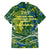 Father's Day Solomon Islands Family Matching Off Shoulder Short Dress and Hawaiian Shirt Special Dad Polynesia Paradise