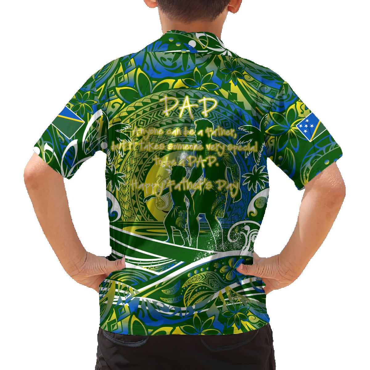 Father's Day Solomon Islands Family Matching Puletasi and Hawaiian Shirt Special Dad Polynesia Paradise