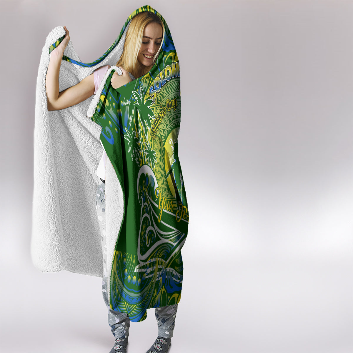 Father's Day Solomon Islands Hooded Blanket Special Dad Polynesia Paradise DT02 - Polynesian Pride