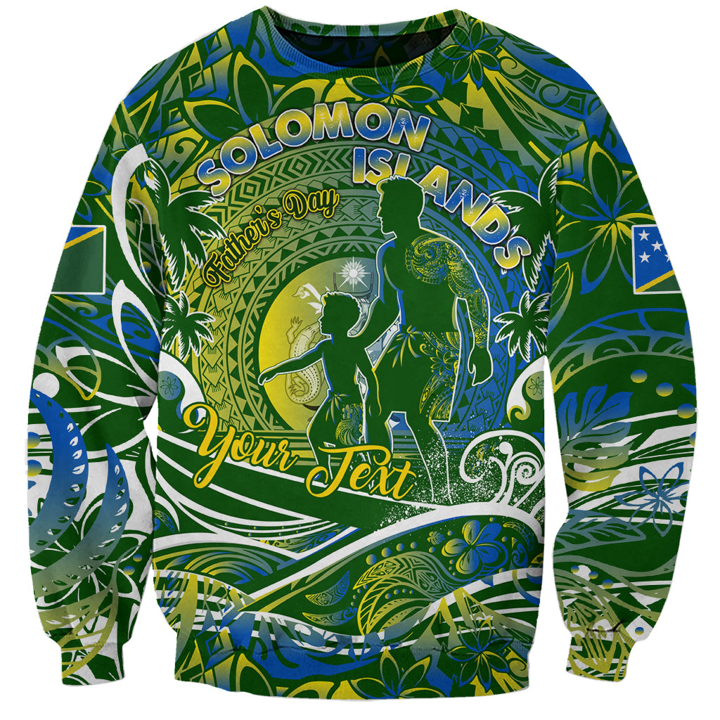 Father's Day Solomon Islands Sweatshirt Special Dad Polynesia Paradise