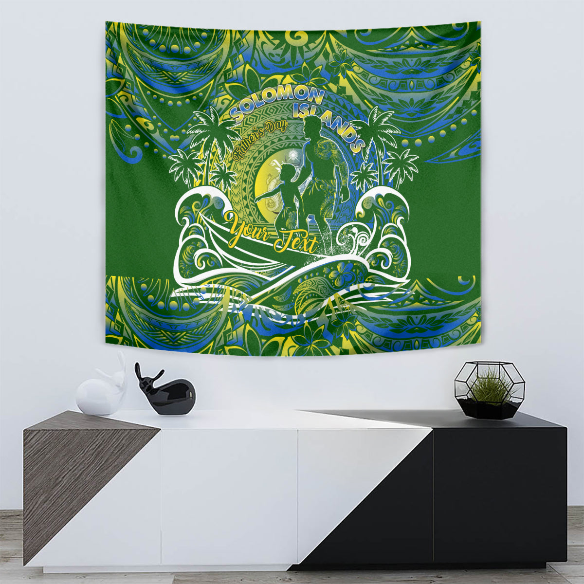 Father's Day Solomon Islands Tapestry Special Dad Polynesia Paradise DT02 - Polynesian Pride