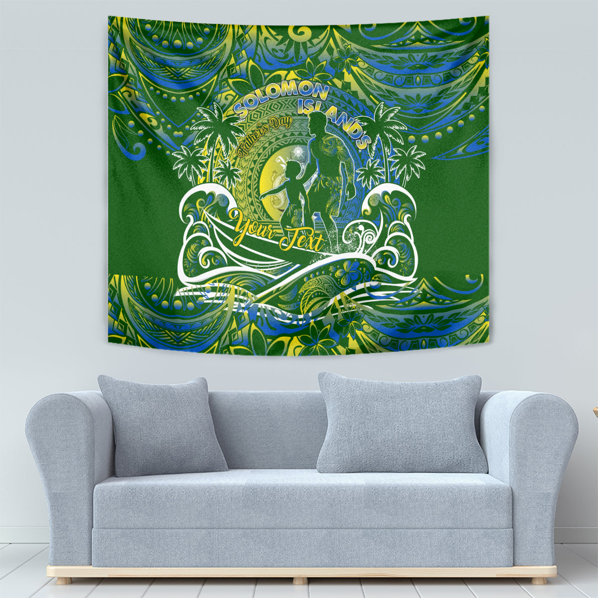 Father's Day Solomon Islands Tapestry Special Dad Polynesia Paradise DT02 - Polynesian Pride