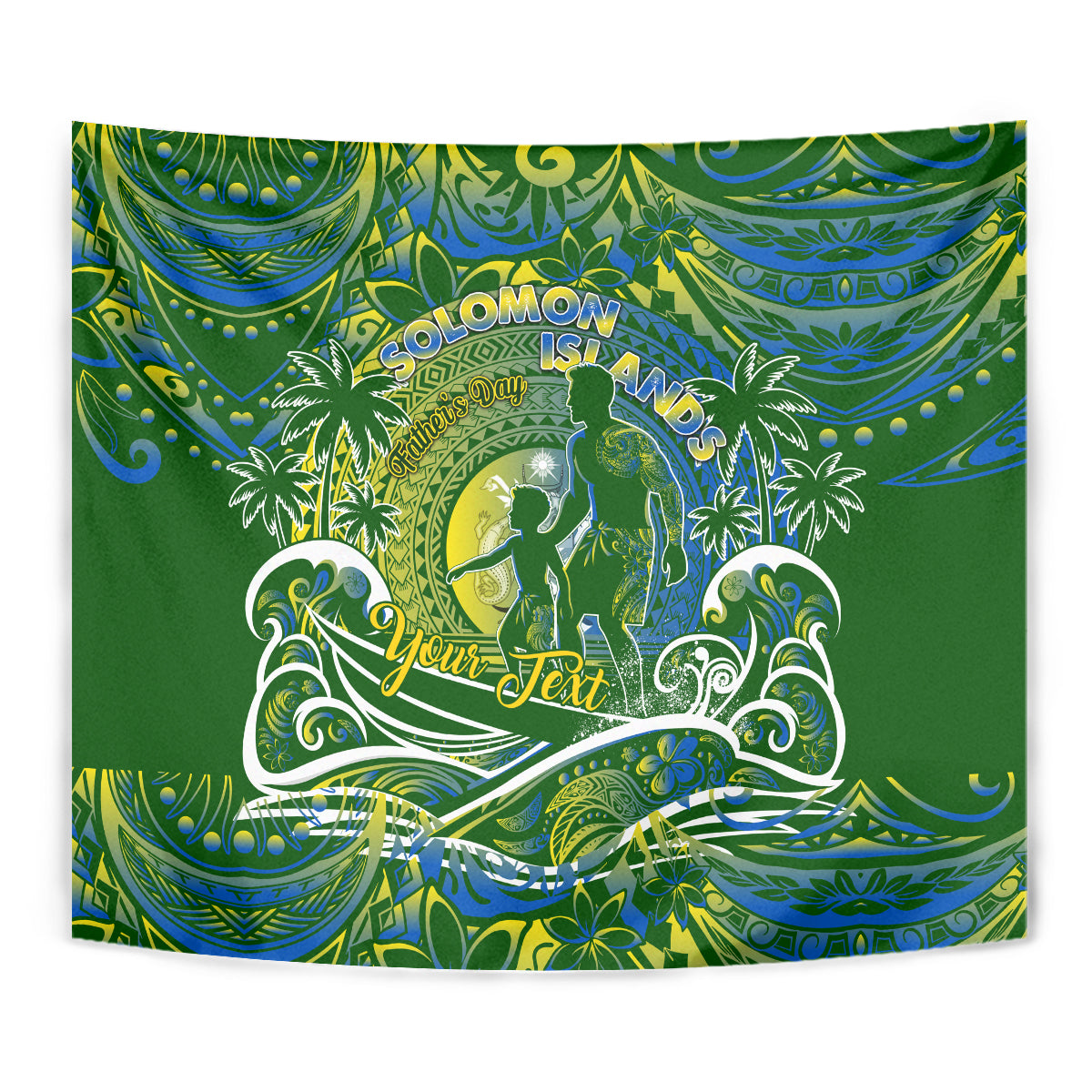 Father's Day Solomon Islands Tapestry Special Dad Polynesia Paradise DT02 - Polynesian Pride