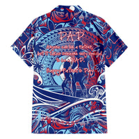 Father's Day Guam Family Matching Off Shoulder Maxi Dress and Hawaiian Shirt Special Dad Polynesia Paradise