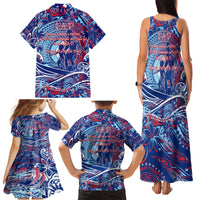 Father's Day Guam Family Matching Tank Maxi Dress and Hawaiian Shirt Special Dad Polynesia Paradise