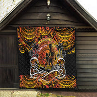 Father's Day Marquesas Islands Quilt Special Dad Polynesia Paradise