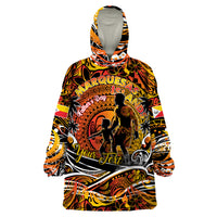 Father's Day Marquesas Islands Wearable Blanket Hoodie Special Dad Polynesia Paradise