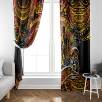 Father's Day Marquesas Islands Window Curtain Special Dad Polynesia Paradise