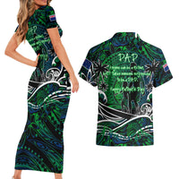 Father's Day New Zealand Couples Matching Short Sleeve Bodycon Dress and Hawaiian Shirt Special Dad Polynesia Paradise DT02 - Polynesian Pride