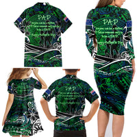 Father's Day New Zealand Family Matching Long Sleeve Bodycon Dress and Hawaiian Shirt Special Dad Polynesia Paradise DT02 - Polynesian Pride