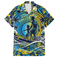 Father's Day Tokelau Family Matching Off Shoulder Short Dress and Hawaiian Shirt Special Dad Polynesia Paradise
