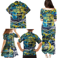 Father's Day Tokelau Family Matching Puletasi and Hawaiian Shirt Special Dad Polynesia Paradise