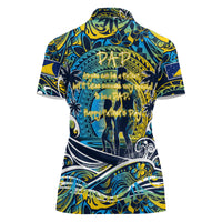 Father's Day Tokelau Women Polo Shirt Special Dad Polynesia Paradise