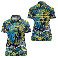 Father's Day Tokelau Women Polo Shirt Special Dad Polynesia Paradise